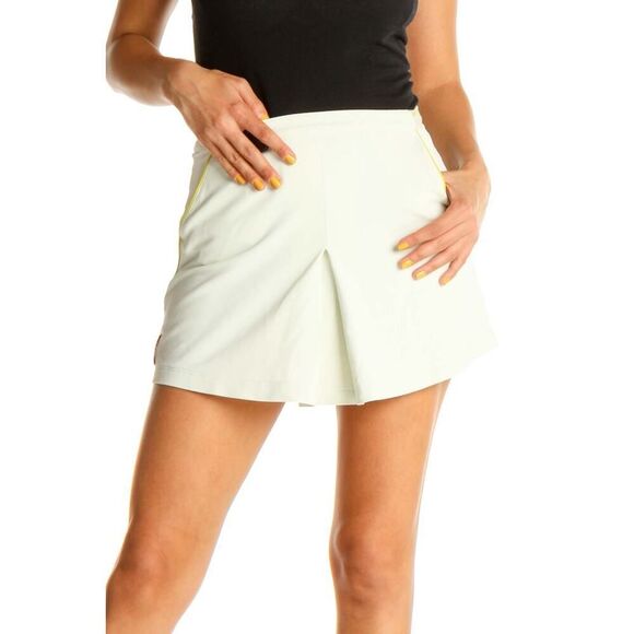 VTG 90 2000s y2k PRADA Skirt Tennis Golf Activewear Mini Pleated Logo Fitness - Picture 2 of 16